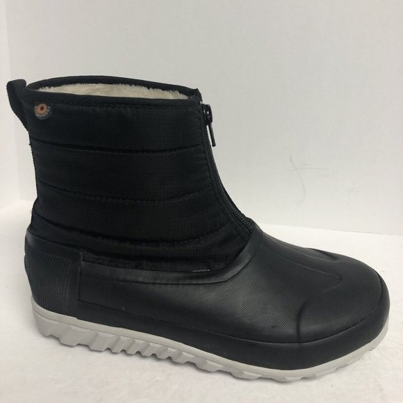 Bogs Women’s Classic Casual Winter Zip Black Boots Size 7M